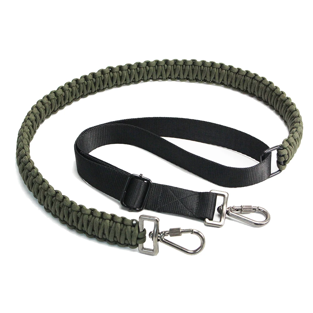 

Rifle Gun Sling Paracord 2 Point Adjustable Strap Swivel Clip with Lock Outdoor Tactical Hunting Shooting Camping, Customized color