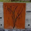 Corten Steel Garden Screen with Customized Designs