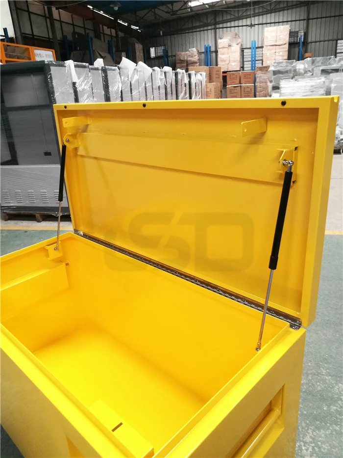 Super Heavy Duty Mobile Yellow Steel Jobsite Toolbox With Wheel Caster Buy Toolbox,Toolbox
