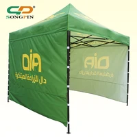 

Pop Up 3x3 Green Heavy Duty luxury canopy Folding waterproof trade show tent