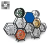 Automobile metal wheel steel bell display frame hexagonal tire Bell Showcase Tire Shelf display wheel rim rack
