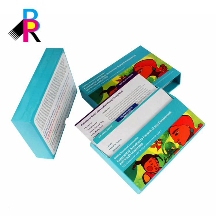 Full Colors Printing Custom Thick Colorful Cardboard Children Paper 