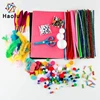 Pipe Cleaners Craft Supplies Kit,Includes Chenille Stems Wiggle Googly Eyes Pom Poms Feathers for DIY