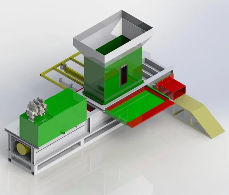wood chip block making machine