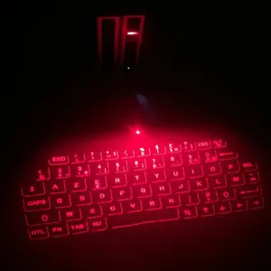 Portable Bluetooth virtual laser projection keyboard with French AZERTY Keyboard layout