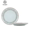 ceramic dinnerware custom printed flat plate for dinner