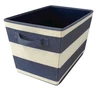 fabric striped storage bin set of 2/Home Organization Fabric Storage Box
