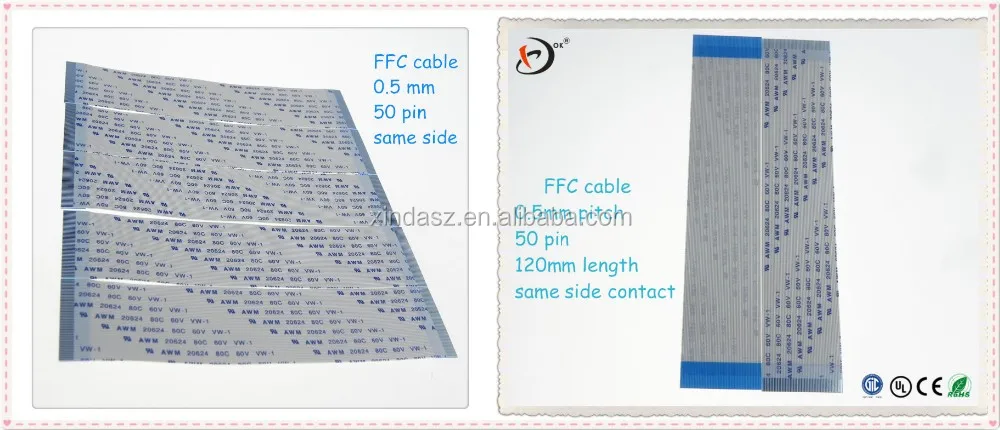 Ffc cable plano B 12pin 0.5 pitch 22cm Flat Ribbon Cable flex avm20624 20624 
