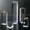 Polished Acrylic Solid Block Risers, Rectangle Plexiglass Solid Cube Display Stands, Jewelry Display Block Holder