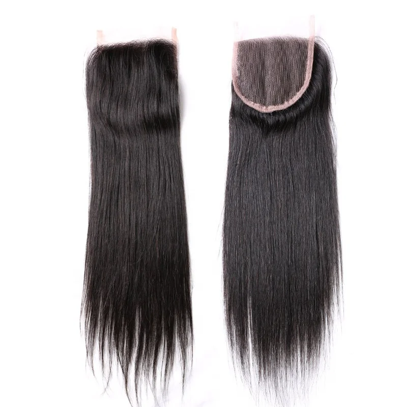 

New arrival top quality raw virgin Brazilian hair bundles with closure, Natural black or customize/natural color or as your request