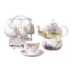 High value ceramic porcelain afternoon tea cup sets, Europe style ceramic tea cup sets for afternoon tea break.