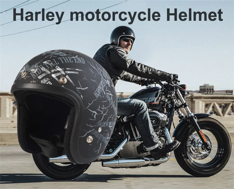 harley open face helmet