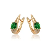 

97454 xuping jewelry fashion 18k gold huggies earring for women