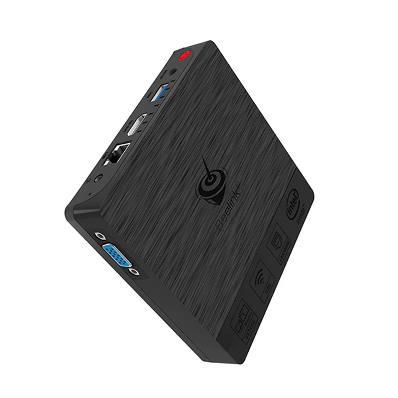 

Rugged portable ultra low power firewall mini pc, Black