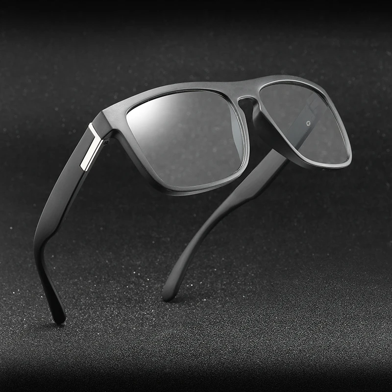 

Polarized Photochromic Sunglasses Men Driving Chameleon Glasses Male Day And Night Driver Luxury Square Frame
