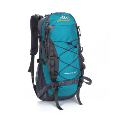 

Hot Sale men and women 40L outdoor climbing backpacks waterproof nylon travel sport mountaineering bag zipper hiking backpack, Customized
