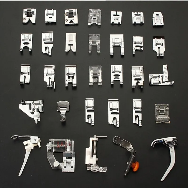 

32pcs Domestic Sewing Machine Presser Foot Feet Kit Set For Brother Singer Janome Sewing Tools & Accessory