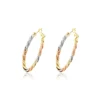 95219 Xuping big round multi color gold designs ladies hoops earrings jewelry