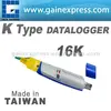 USB Thermocouple Data logger K type with 16K memory w/o LCD display Made in Taiwan