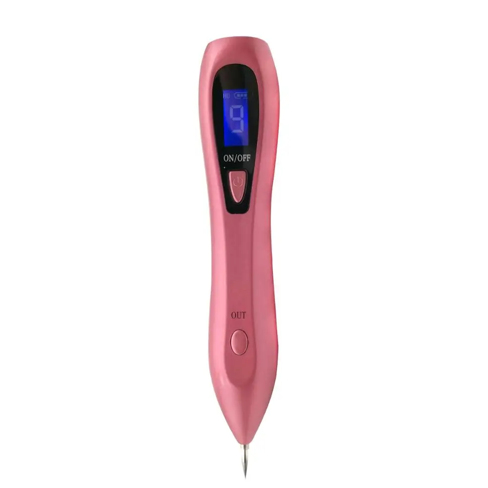 

Newly adjustable mole spot removal pen 9 strength levels skin tag remover tool, Pink;white;red