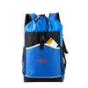 Custom Logo Large Capacity Polyester Drawstring Backpack Bag with Round Bottom