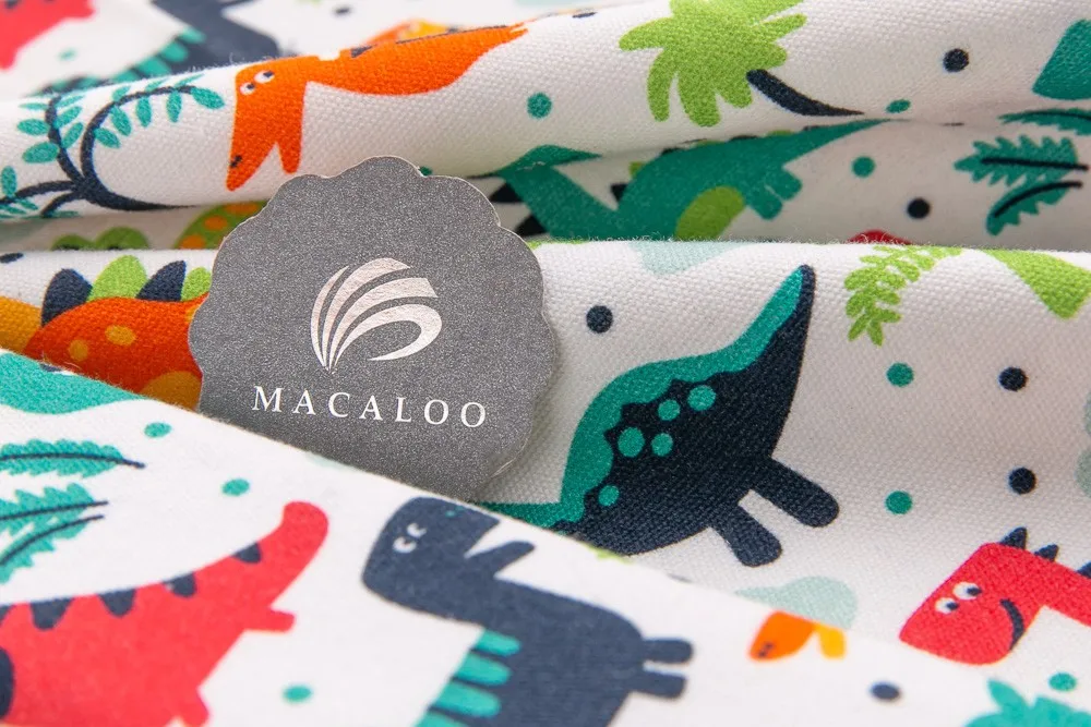 Dinosaur cartoon custom printed 100% cotton canvas fabric