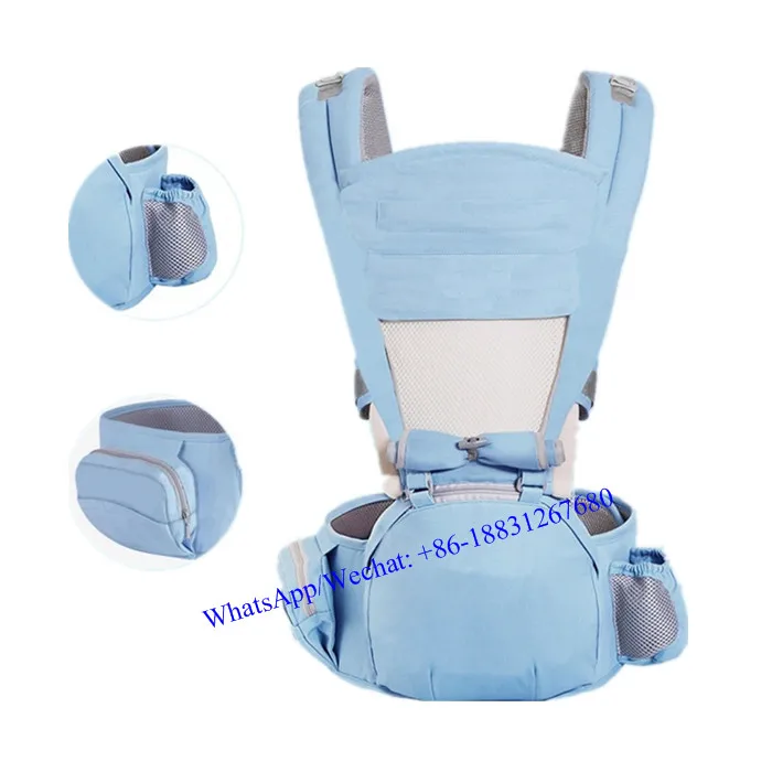 

Soft baby carrier ergonomic 360 children sling wrap adjustable baby sling hip seat infant kangaroo, Blue, red, pink, etc.