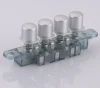 Four position switch for fan range hood piano push button switch