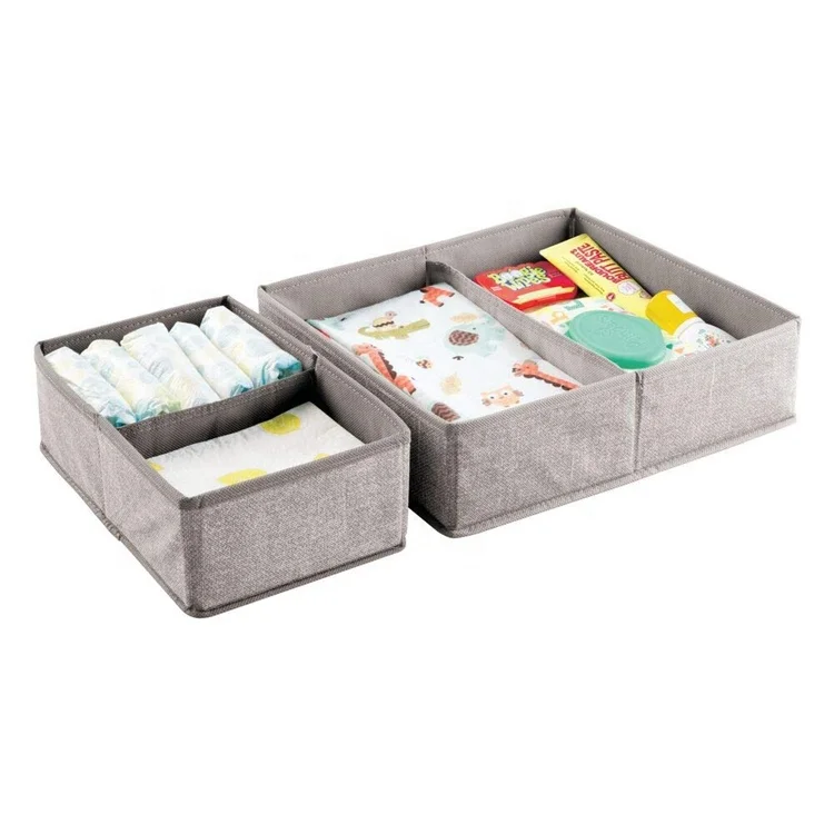 

Small Collapsible Storage Bin Non Woven Sundries Storage Box, Customized color