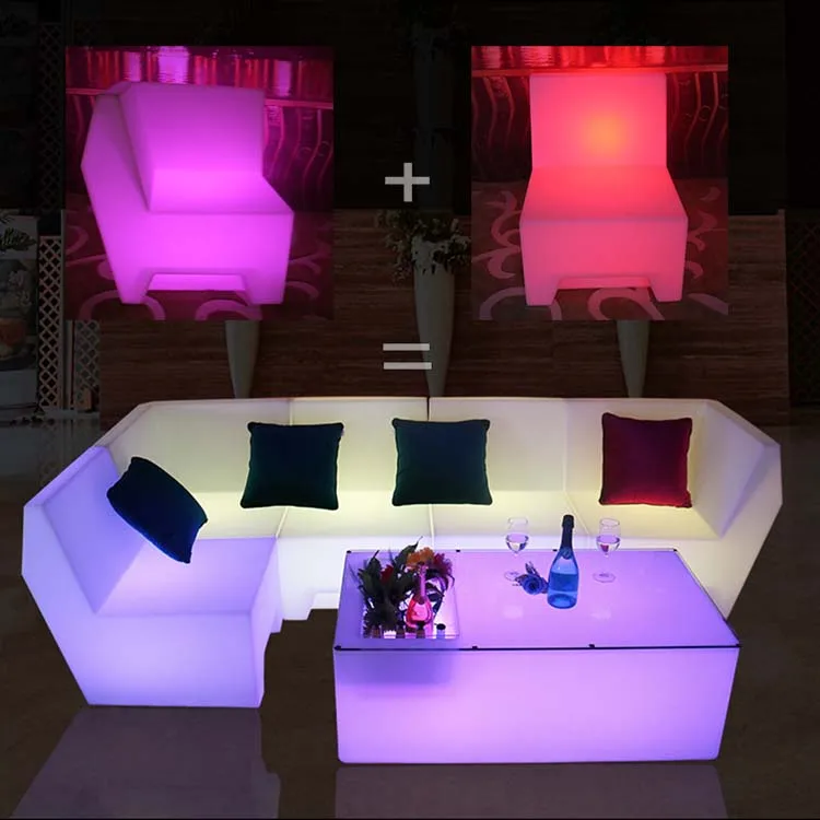 Uilm Illuminated Sectional Sofa