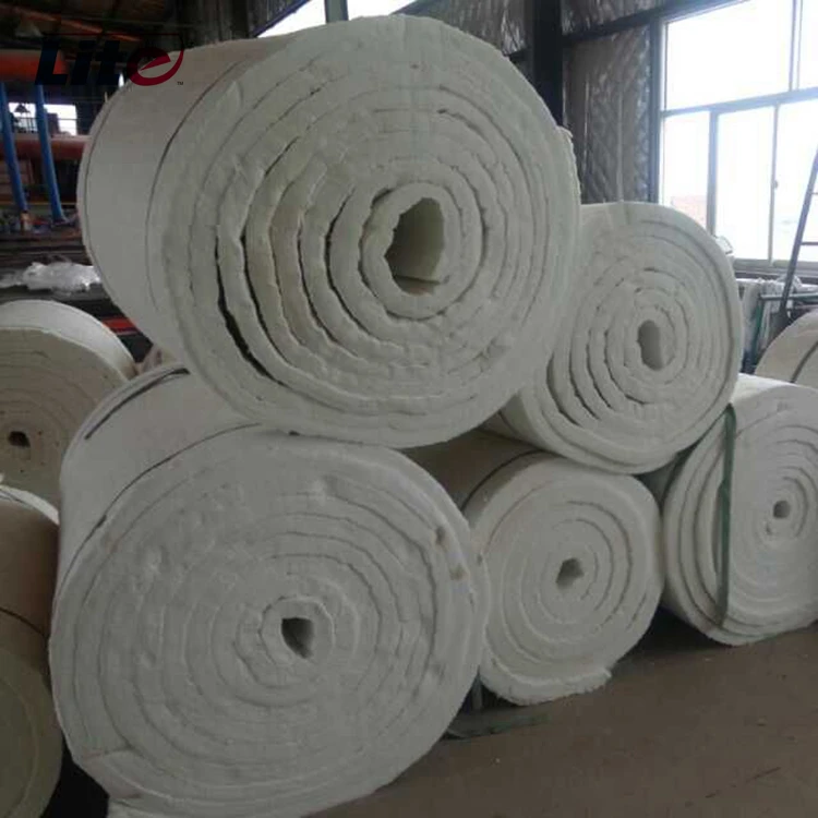 ceramic fiber thermal blanket aluminum insulation for high temperature steam pipe
