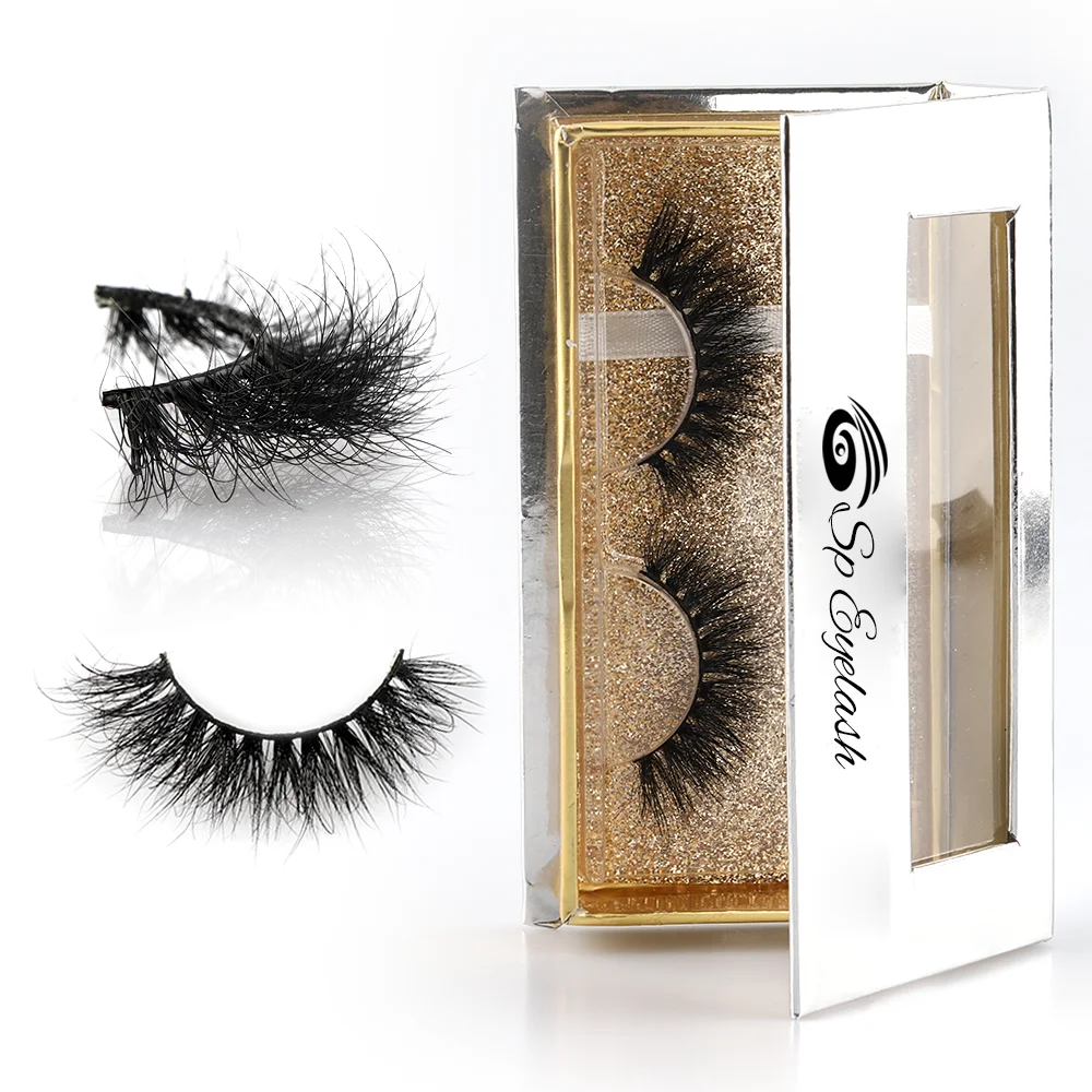 

Cruelty Free Luxury Korean SP Custom Synthetic 3d Mink Private Label Box 25mm Eye Lashes False Extention Eyelashes Vendor, Black