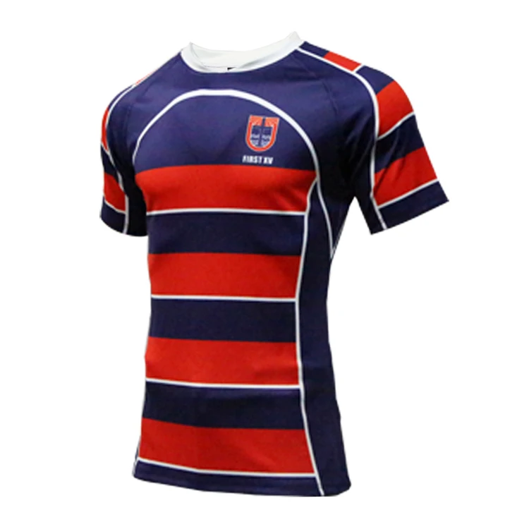 Healong Sublimated Print Rugby Shirts Wholesale Sport Clothing Custom