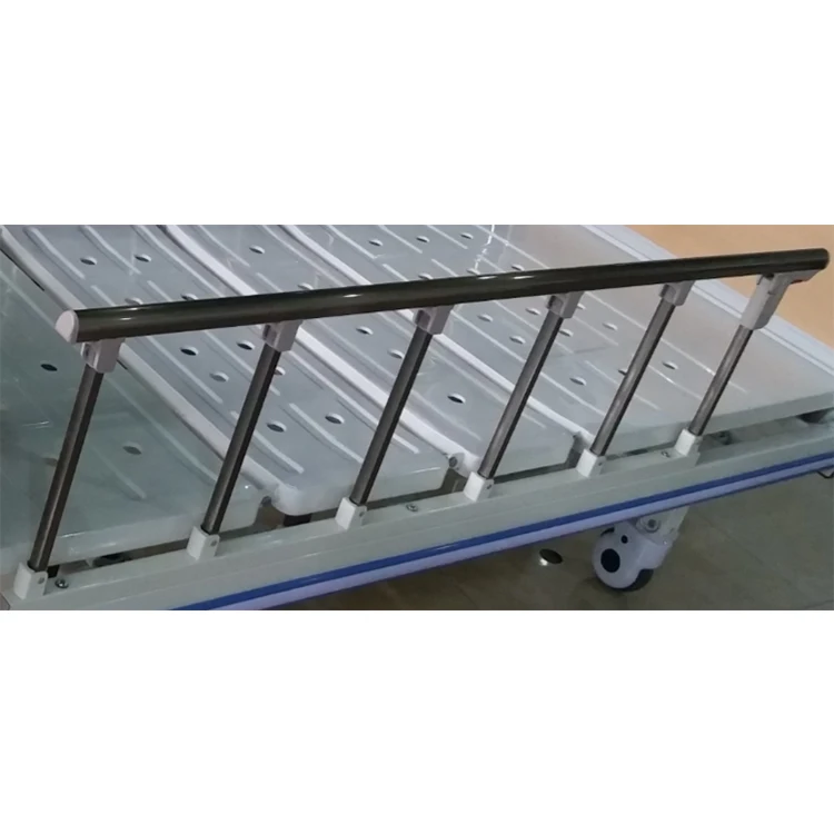 2crank manual with Aluminum alloy guardrail nursing bed