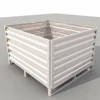 Collapsible Steel Pallet Box Packing Hinge Stackable Box folding vented pallet box