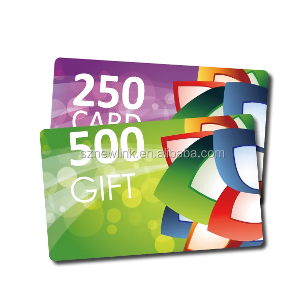 
Customized Plastic PVC Paper Gift Printing for Supermarket Barber Shop Club 