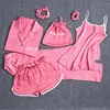 /product-detail/free-shipping-7pcs-set-womens-silk-satin-pajamas-long-sleeve-loungewear-pajamas-girls-sleepwear-pj-nighties-62009201477.html