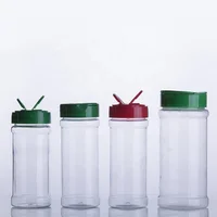 

empty plastic spice jars / shaker / seasoning bottle with flip top cap plastic herbs and spice tools