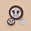 Guanlong brand fashion personalized alphabet image jean button