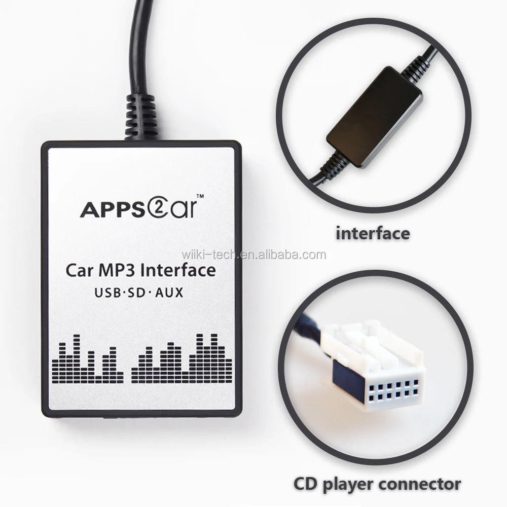 Digital Music Changer Usb Sd Aux Mp3 Cd Changer Car Adapter For Vw Audi