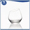high quality oblique angled rim customized red wine glass cup