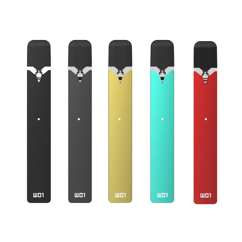 

Refillable pod vape pen W01 compatible with JUULL J pod, Grey/black/tiffany blue/gold/red