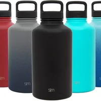 

40oz, 64oz, 84oz Summit Water Bottle + Extra Lid - Wide Mouth Vacuum Insulated 18/8 Stainless Steel