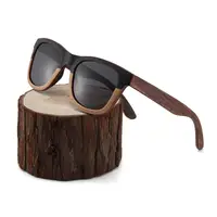 

Zhejiang uv 400 recycled wood glass polarized sunglasses wooden