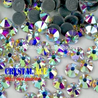 

2058 loose rhinestones DMC Strasssteine hot fix crystal AB for garments