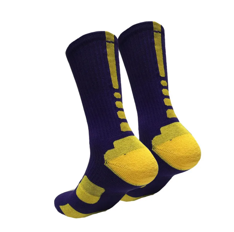 

Wholesale personalized mens 100% cotton sport socks, Purple