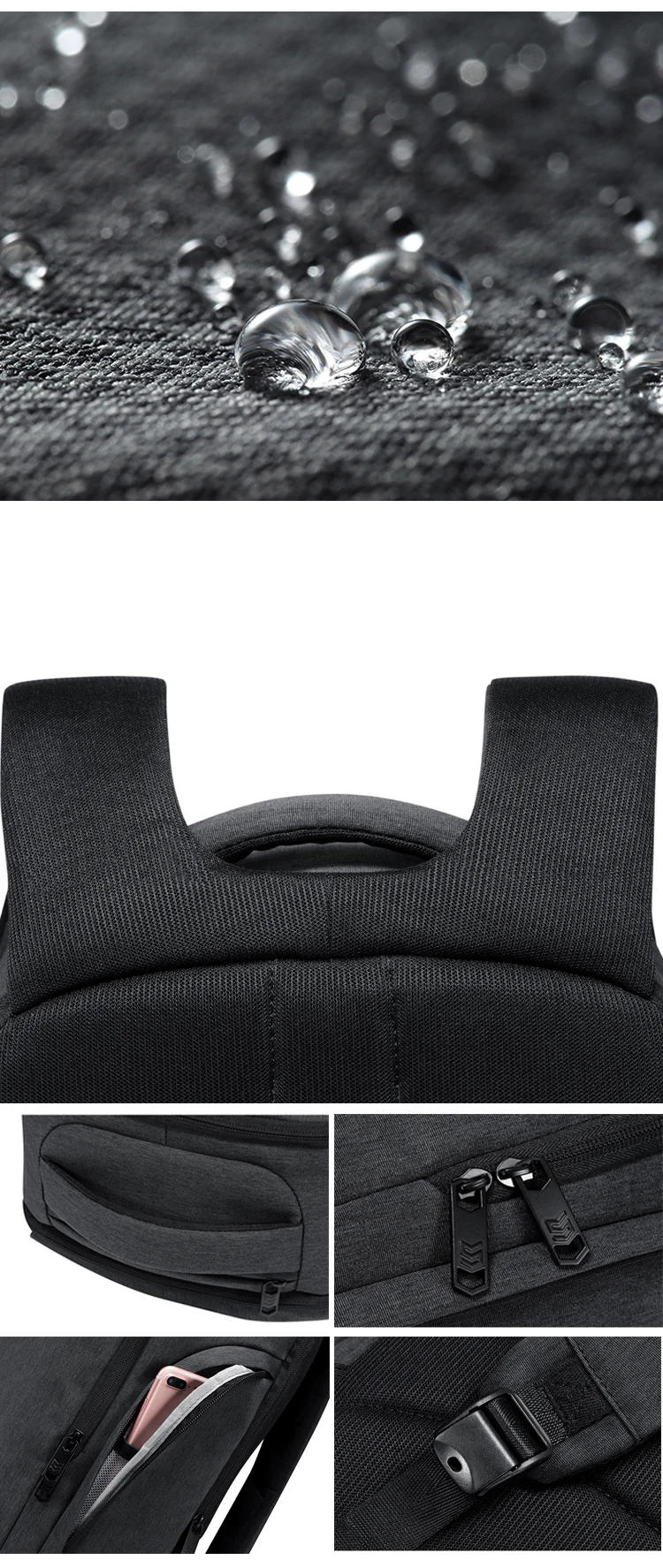 Oxford European custom design stylish day waterproof USB charging laptop bags backpack rucksack bagpack for men