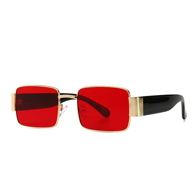 

2019 Rectangle Steampunk Sunglasses Men Women Luxury Brand Eyewear Mirror Punk Sun Glasses Vintage Female Male Eyeglasses Punk