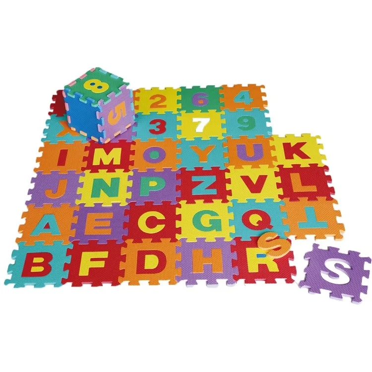 Alphabet Puzzle Mat,Baby Number Puzzle Mat,Children Educational Eva