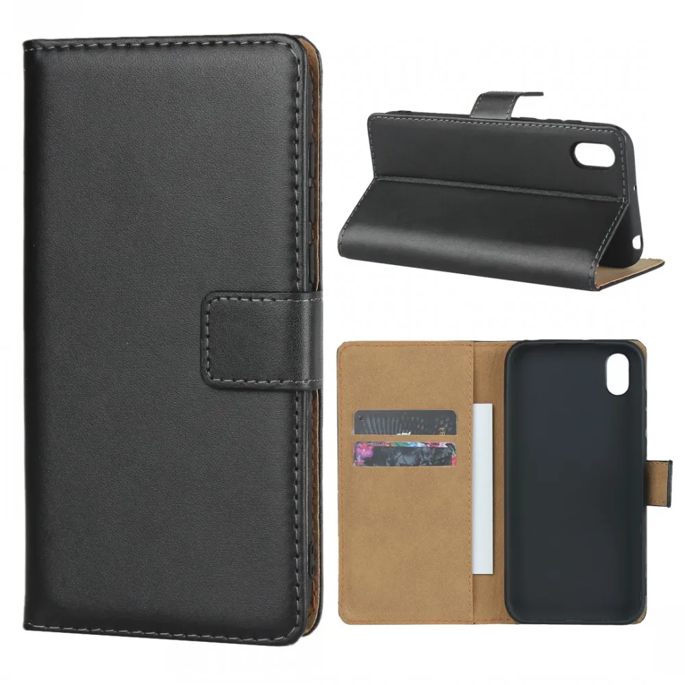 

iCoverCase Cell Phone Case Stand Wallet Cover For Huawei Y5 2019 Leather Funda Coque, Black